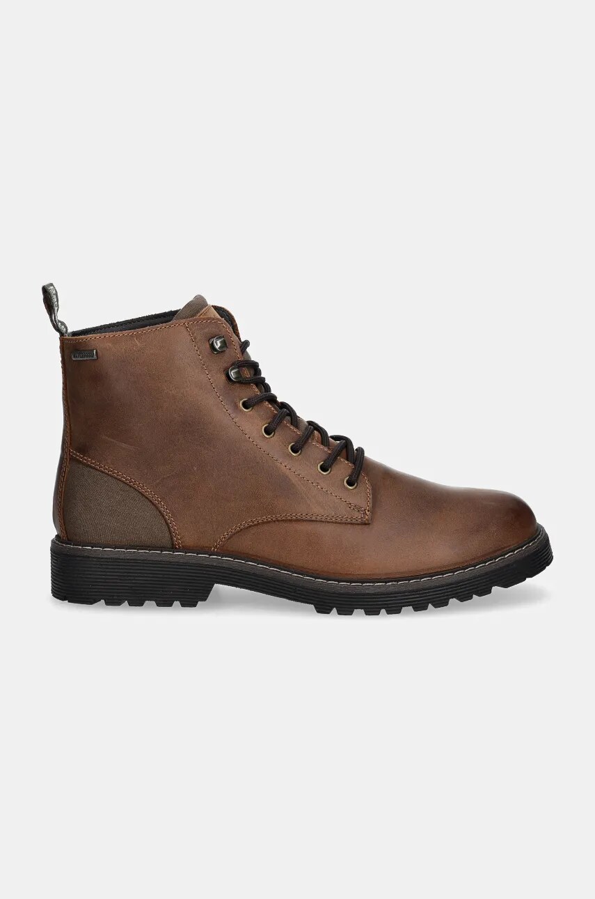 Шкіряні черевики Barbour Harvey чоловічі колір коричневий MFO0772BR76