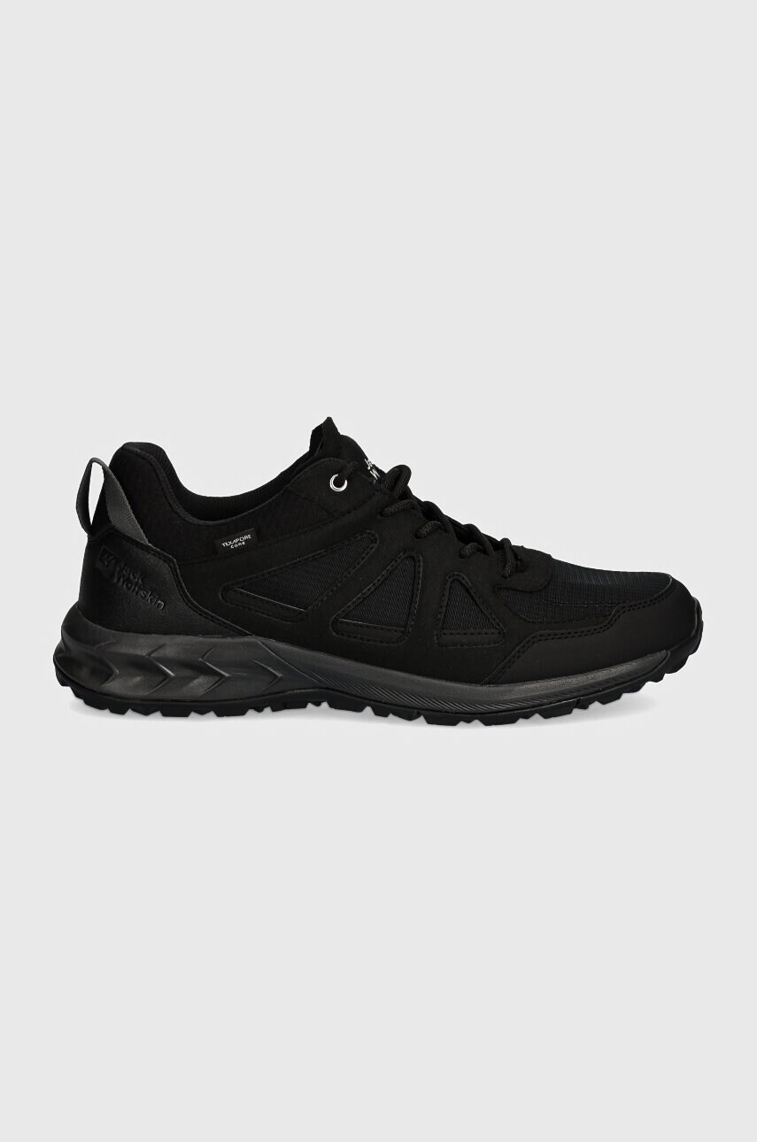 Черевики Jack Wolfskin Woodland 2 Texapore Low чоловічі колір чорний 4051271