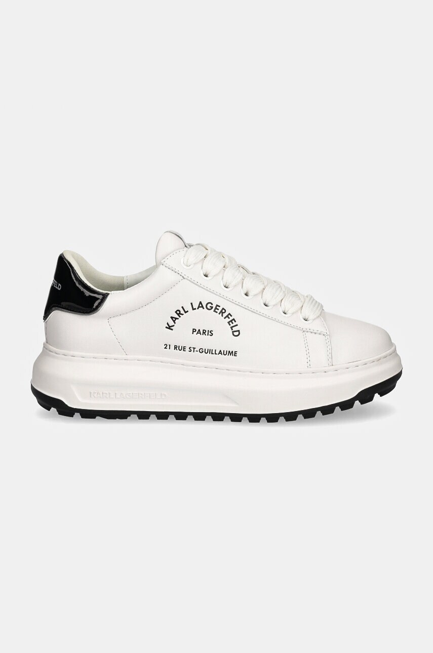 Шкіряні кросівки Karl Lagerfeld KAPRI колір білий KL57538