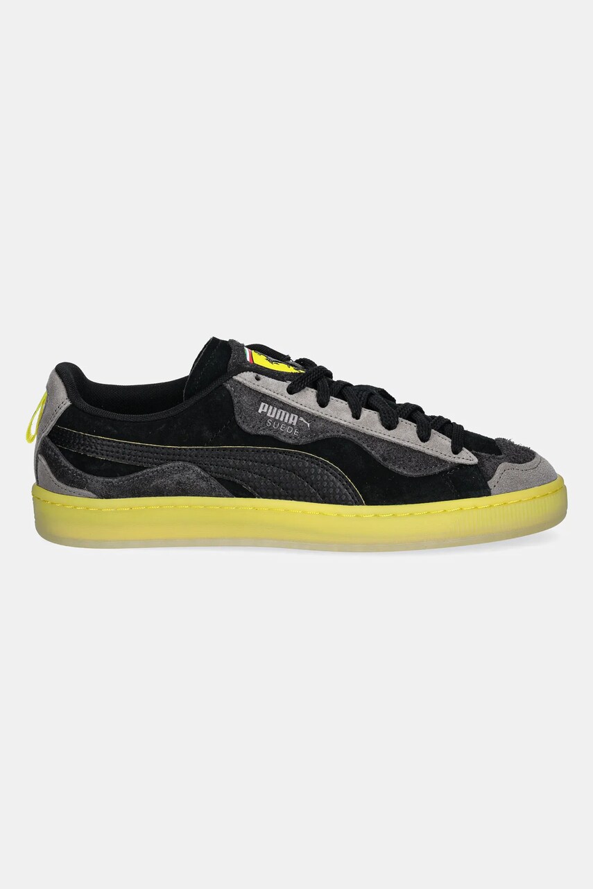 Замшеві кросівки Puma Ferrari Suede Trippy колір чорний 308492