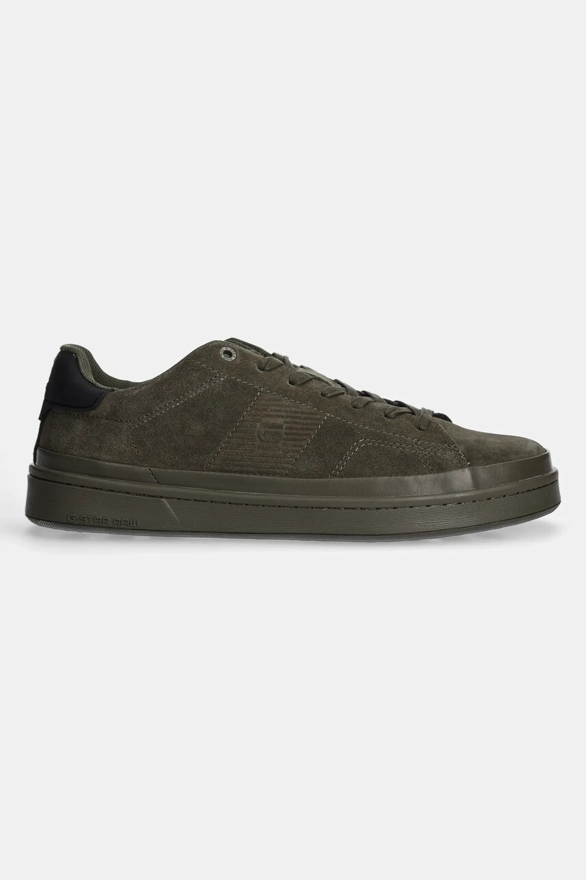 Замшеві кросівки G-Star Raw Recruit колір зелений GR533068AM