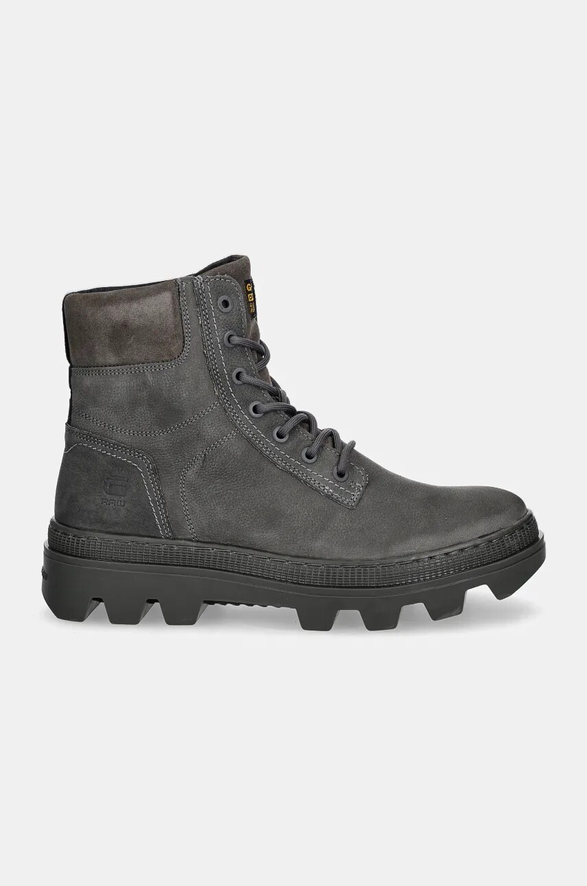 Черевики з нубуку G-Star Raw Noxer колір сірий GR223020AM