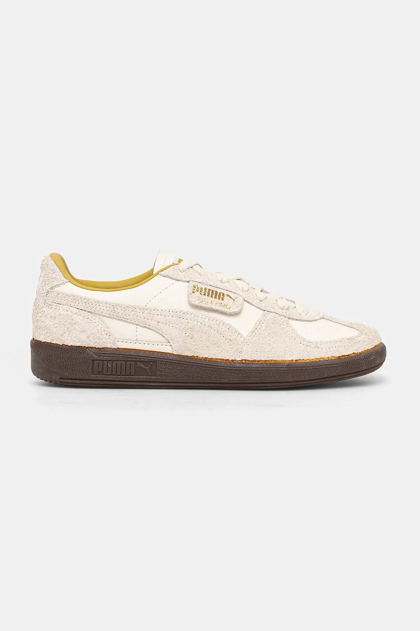 Замшеві кросівки Puma Palermo The NeverWorn IV колір бежевий 399656