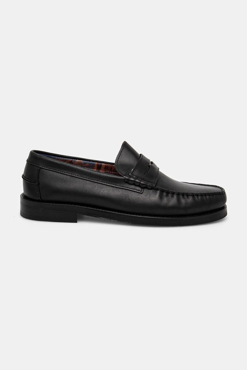 Шкіряні мокасини Naked Wolfe Riviera чоловічі колір чорний Riviera Black Leather