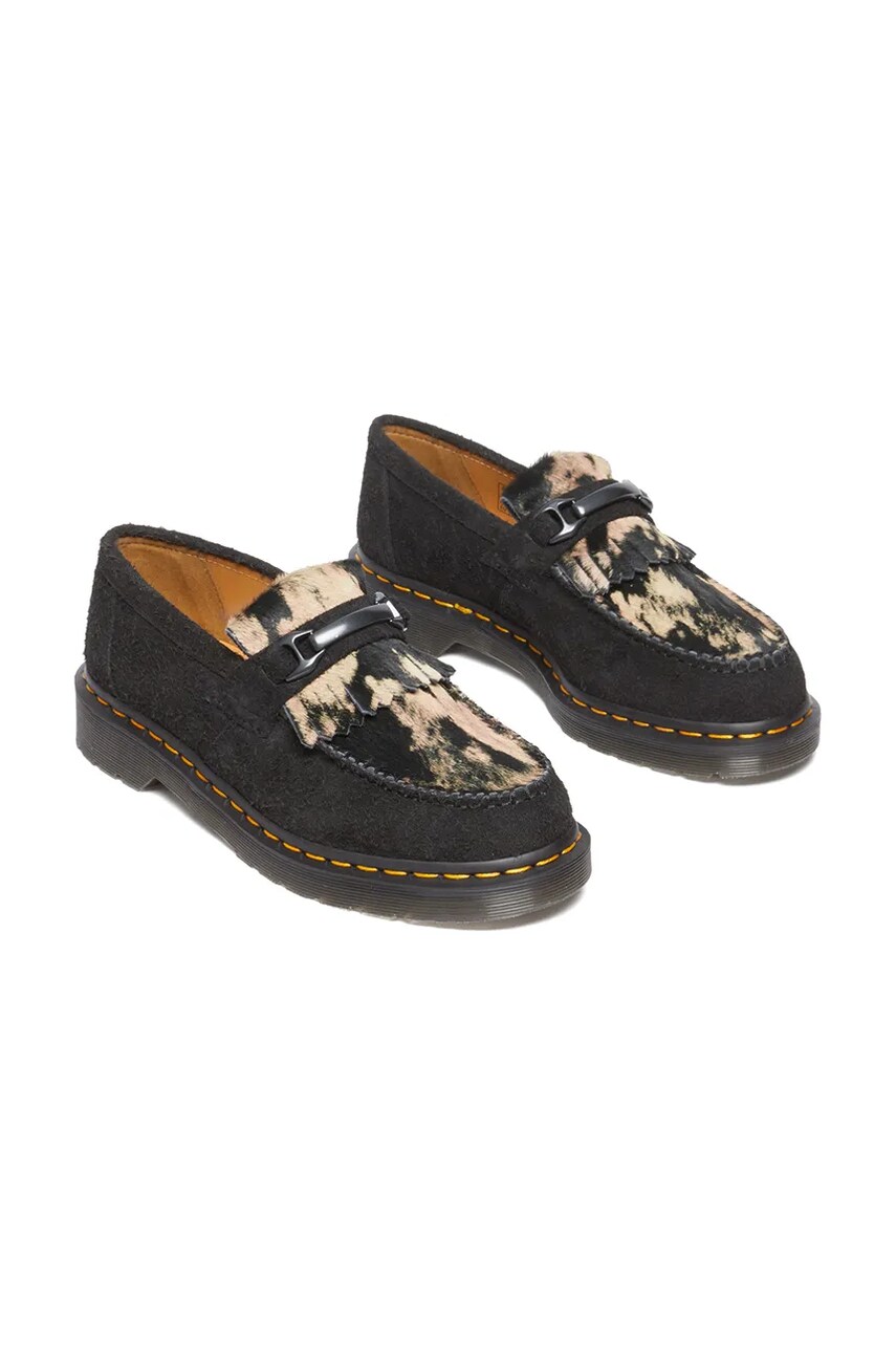 Замшеві мокасини Dr. Martens Adrian Snaffle колір чорний на плоскому ходу DM31895779