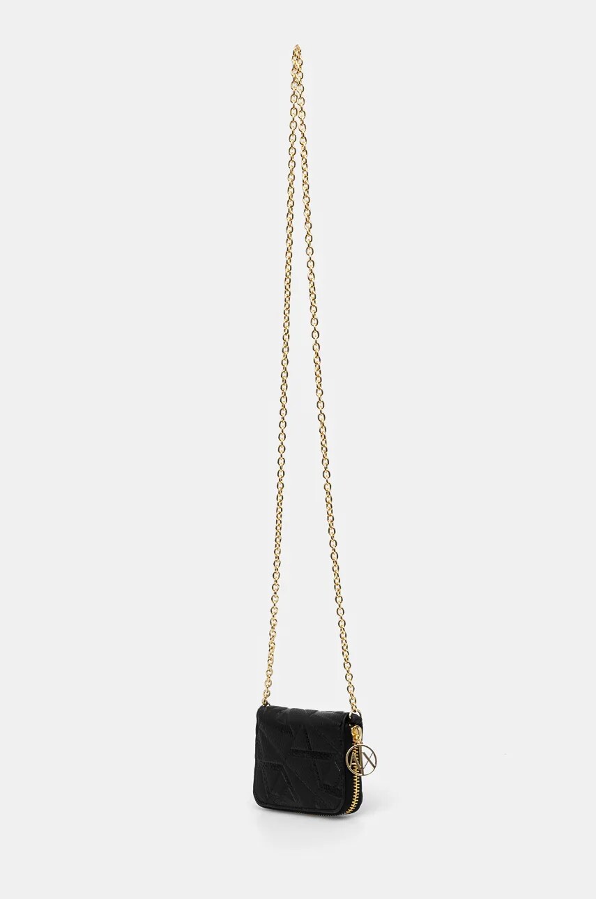 Гаманець Armani Exchange жіночий колір чорний 948595 4F784