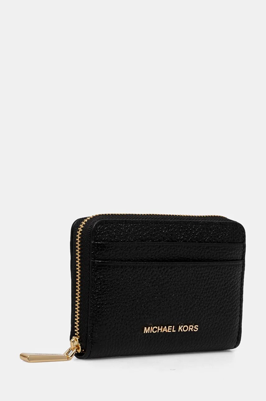 Шкіряний гаманець MICHAEL Michael Kors жіночий колір чорний 32T4GJ6Z5L