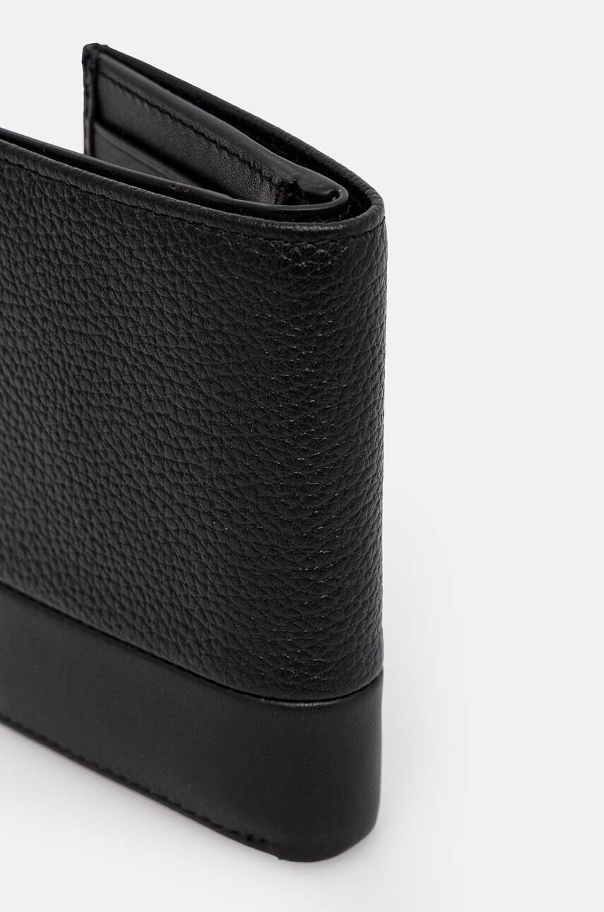Шкіряний гаманець Calvin Klein чоловічий колір чорний K50K512316
