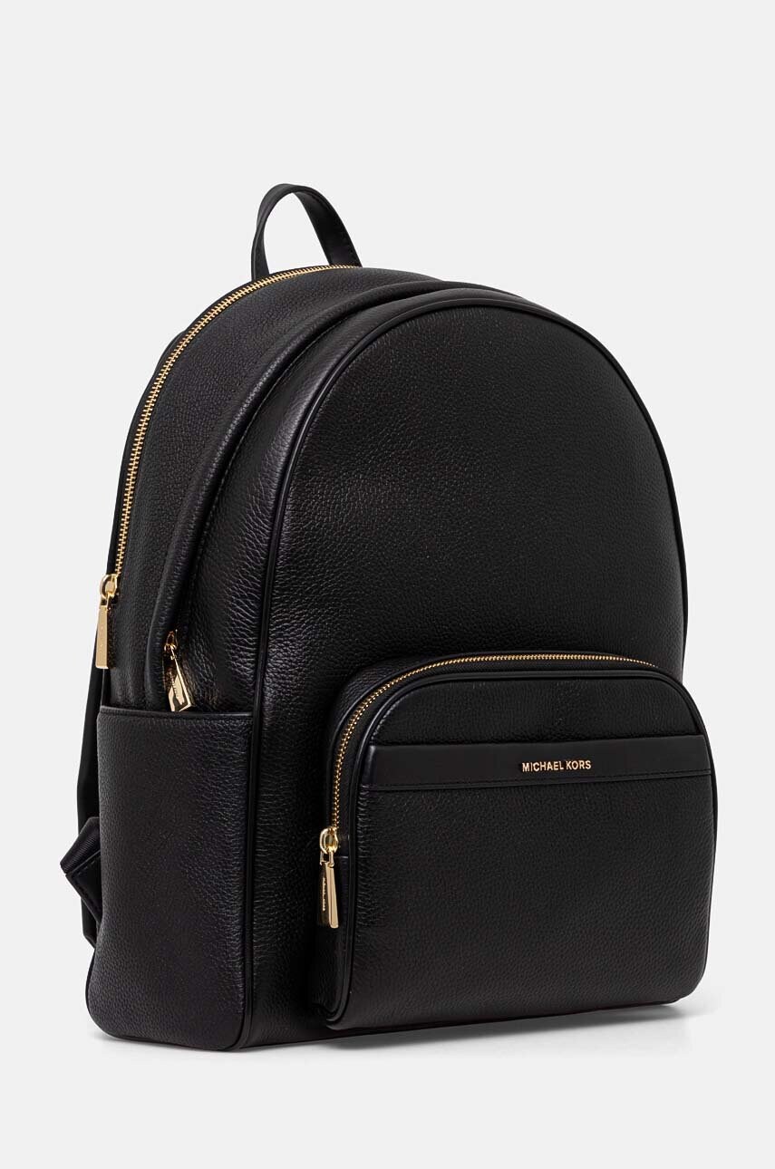 Шкіряний рюкзак MICHAEL Michael Kors жіночий колір чорний великий однотонний 30T4G8XB7L