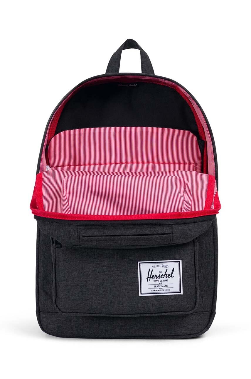 Рюкзак Herschel Pop Quiz Black Crosshatch колір чорний великий однотонний 10011-02093-OS