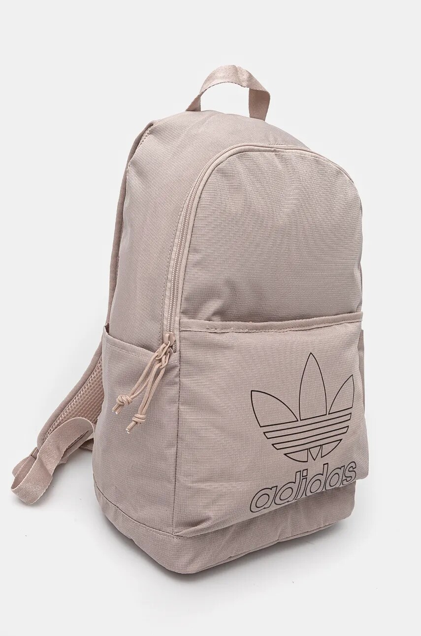 Рюкзак adidas Originals Adicolor колір бежевий великий з принтом IX7502