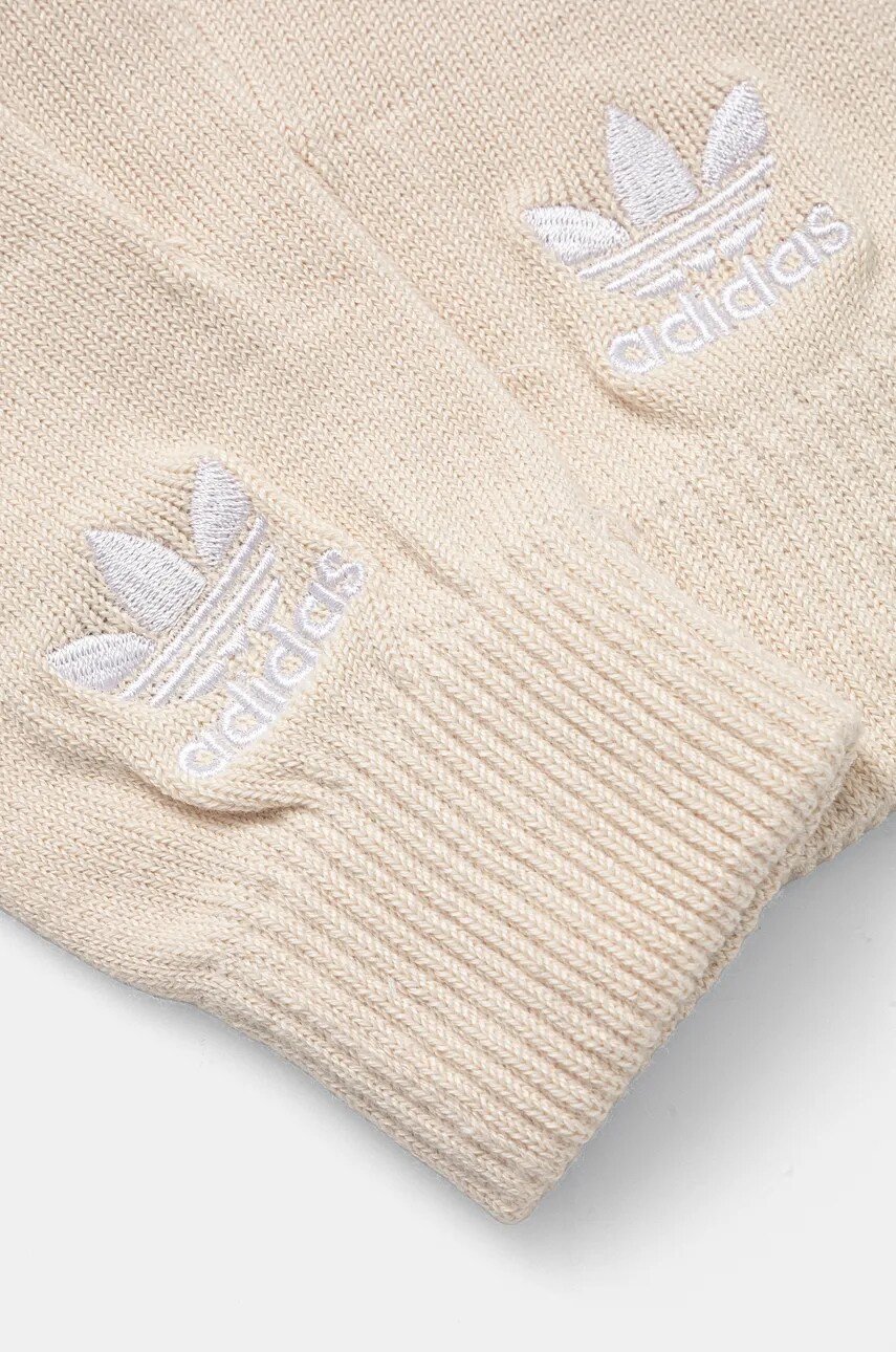 Рукавички adidas Originals колір бежевий IY4645
