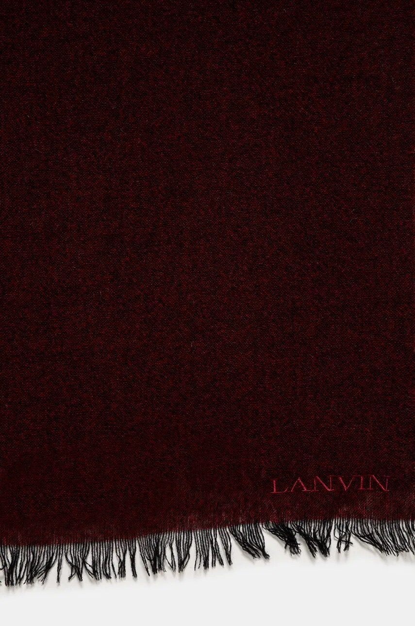 Кашеміровий шарф Lanvin колір бордовий однотонний 6L5018.U7746