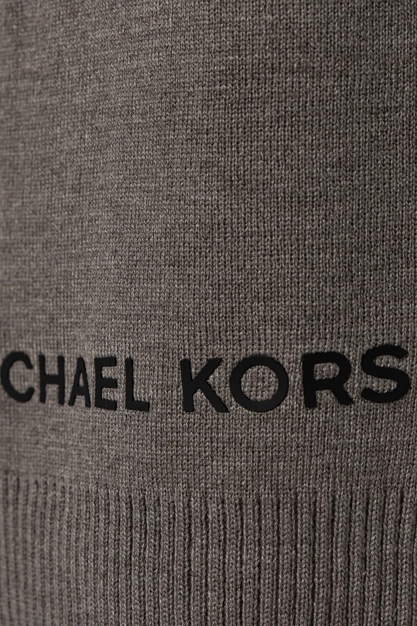 Шарф Michael Kors чоловічий колір сірий однотонний 34378