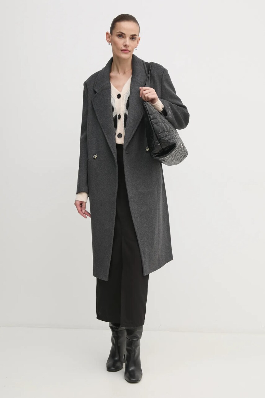 Джинсова спідниця Calvin Klein Jeans колір чорний maxi пряма J20J224094