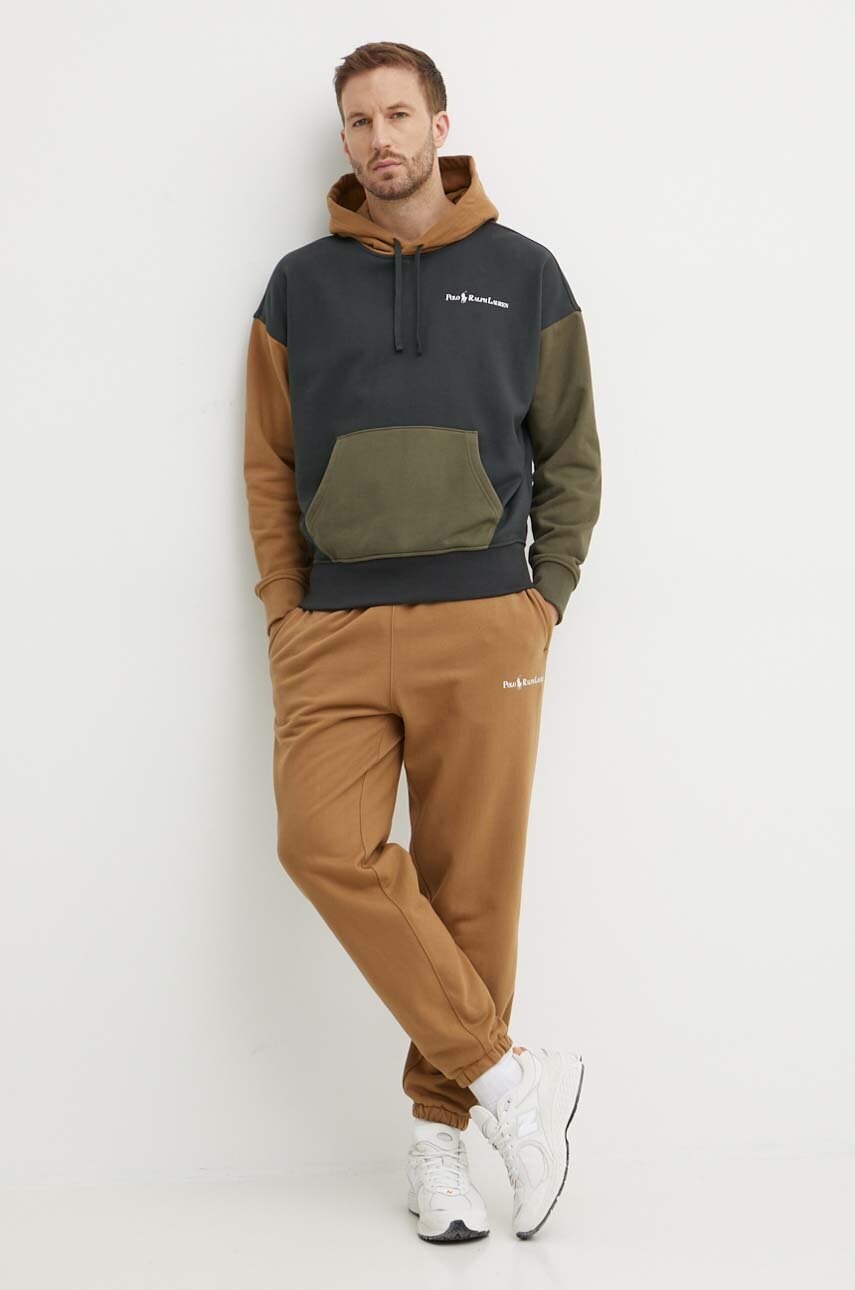 Спортивні штани Polo Ralph Lauren колір коричневий однотонні 710950135001