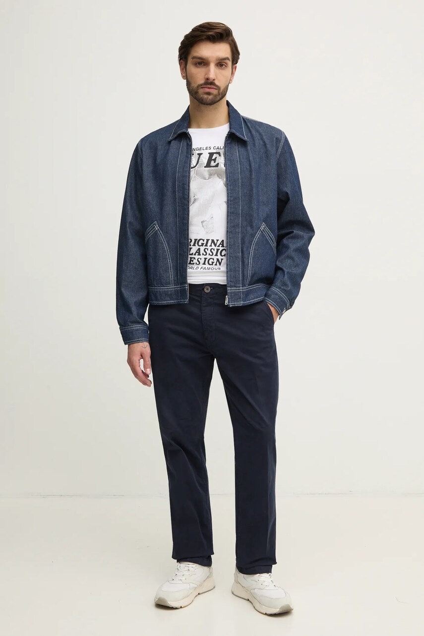 Джинси Guess чоловічі колір синій фасон chinos M4BB16 WFPM1