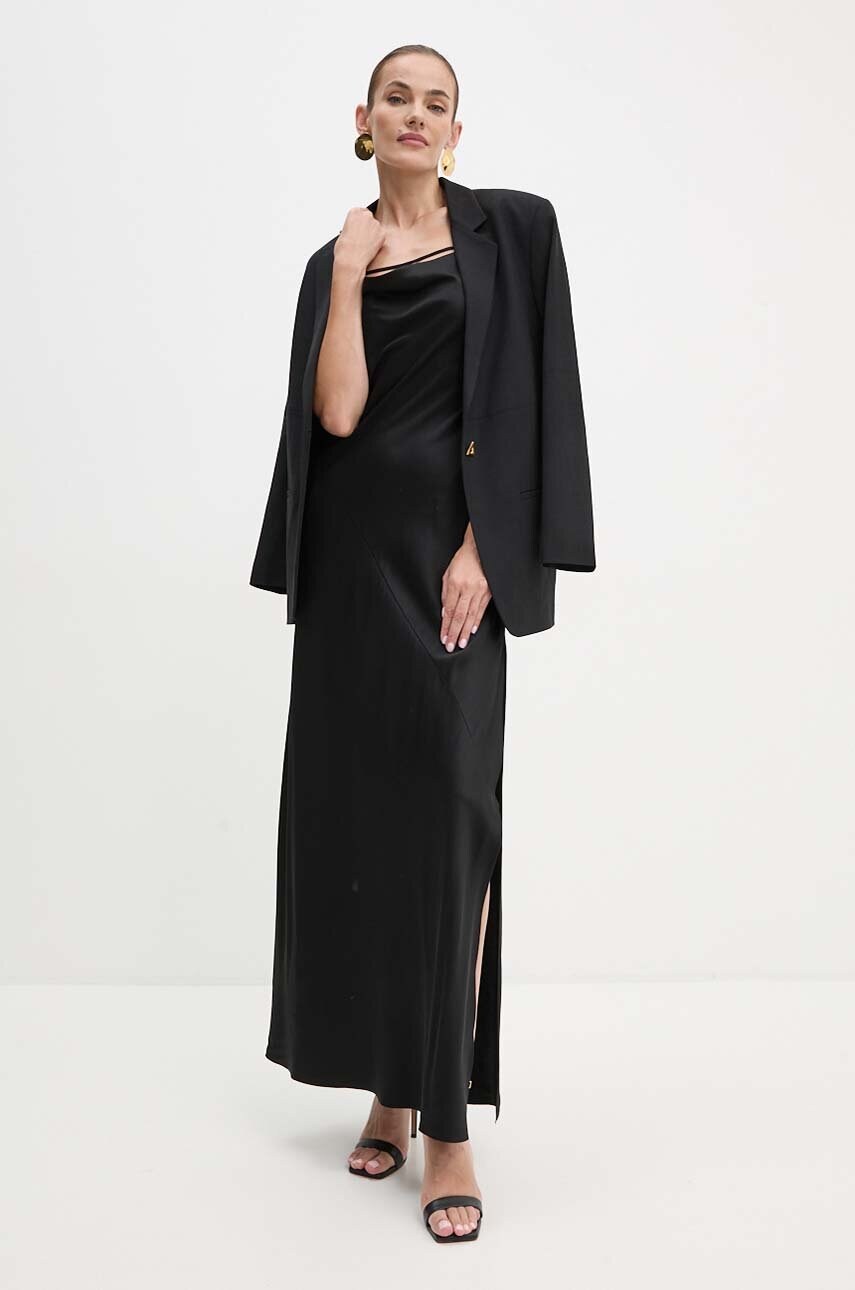 Сукня Patrizia Pepe колір чорний maxi пряма 8A1381 A051