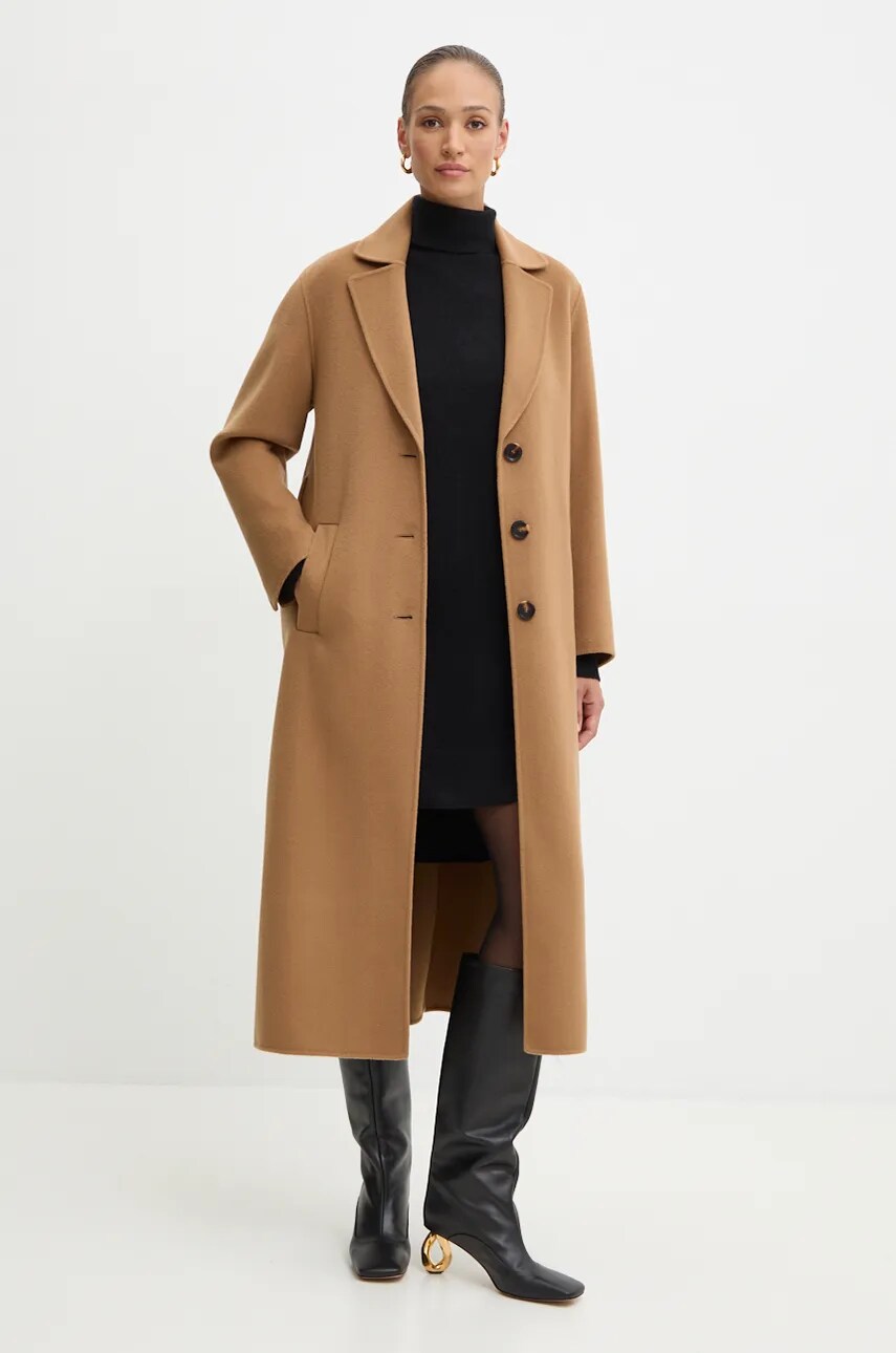Вовняна сукня Pinko колір чорний mini oversize 103983 A22C