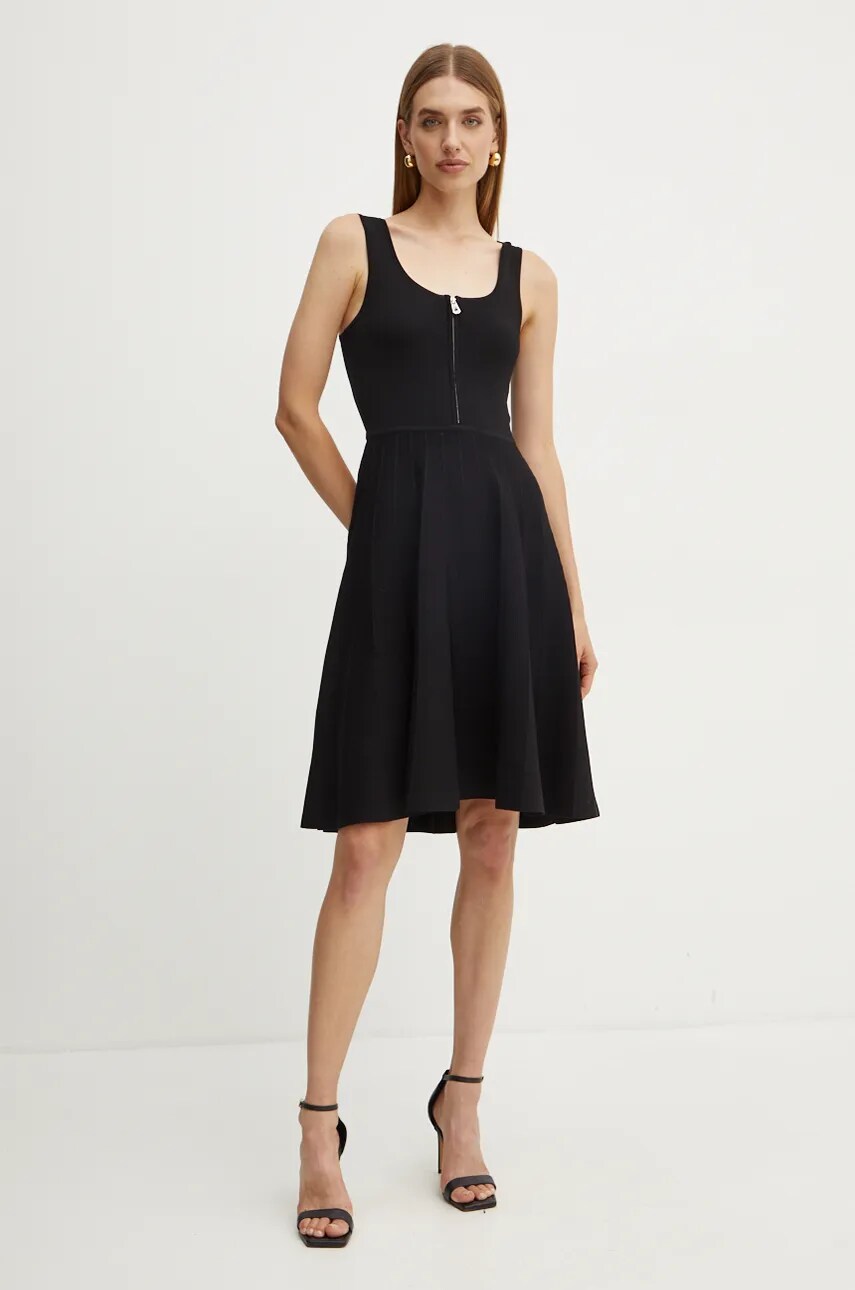 Сукня Pinko колір чорний mini розкльошена 104009 A237