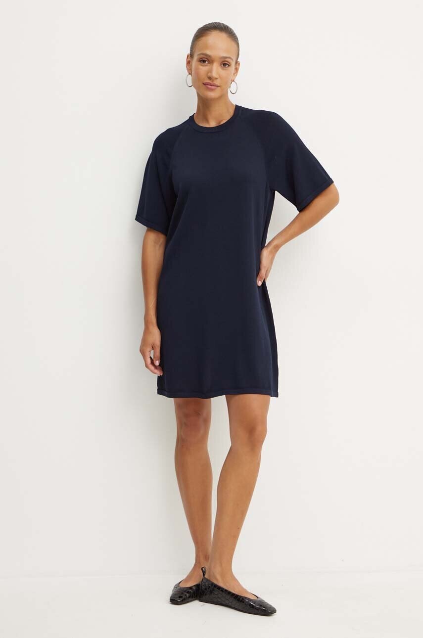 Сукня Max Mara Leisure колір синій mini oversize 2426326017600