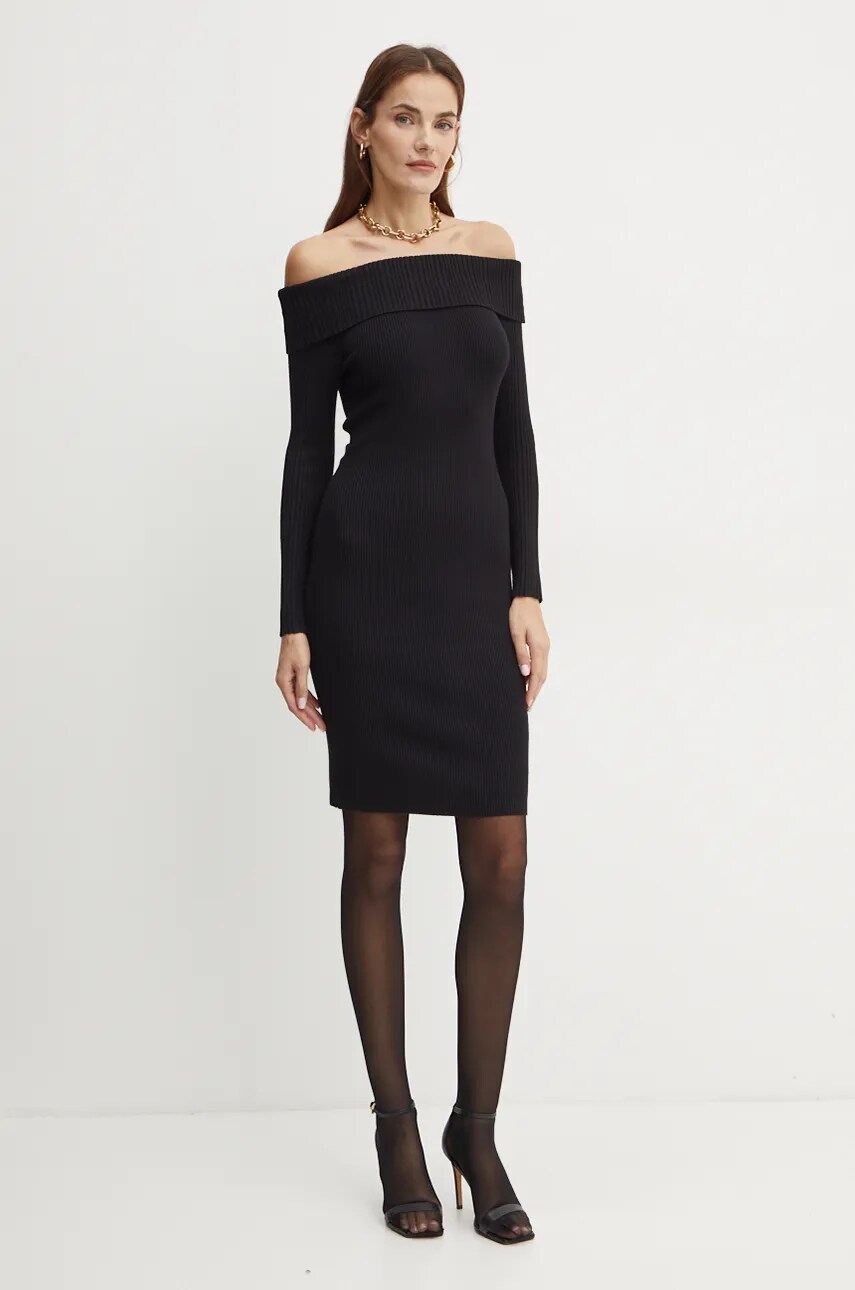Сукня Guess JULIA колір чорний mini облягаюча W4BK97 Z2YJ2