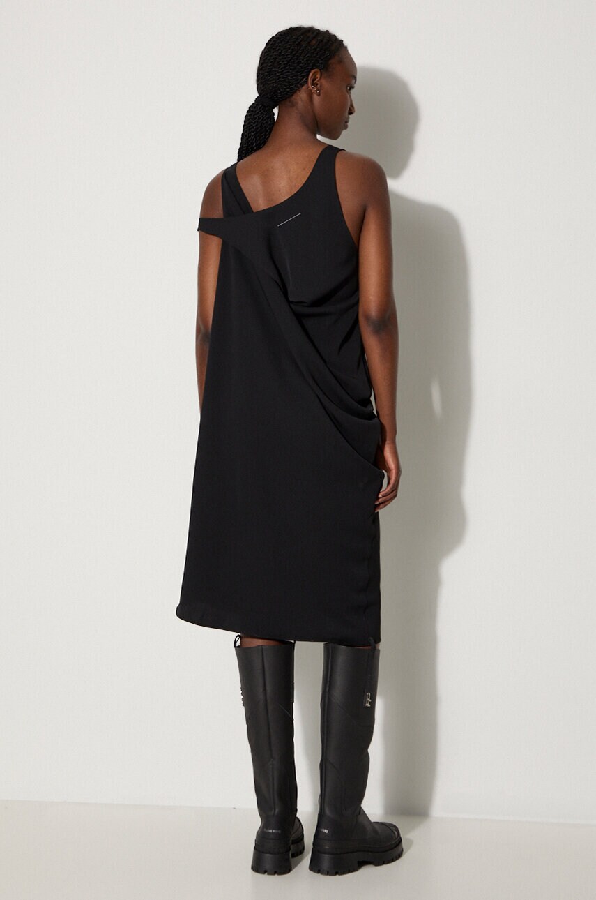 Сукня MM6 Maison Margiela колір чорний mini oversize S62DD0038.S37977