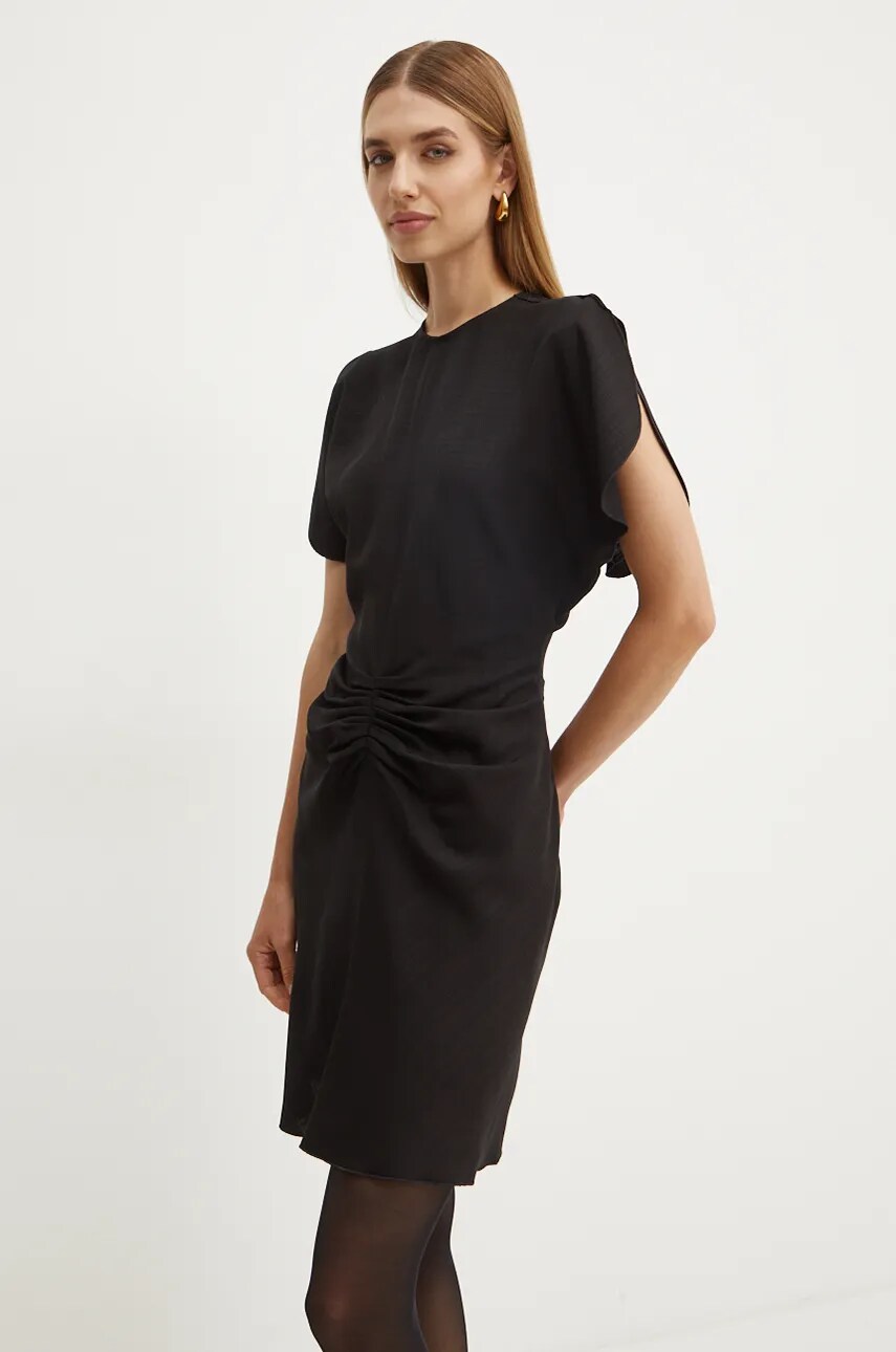 Сукня Victoria Beckham колір чорний mini розкльошена 1424WDR006087A