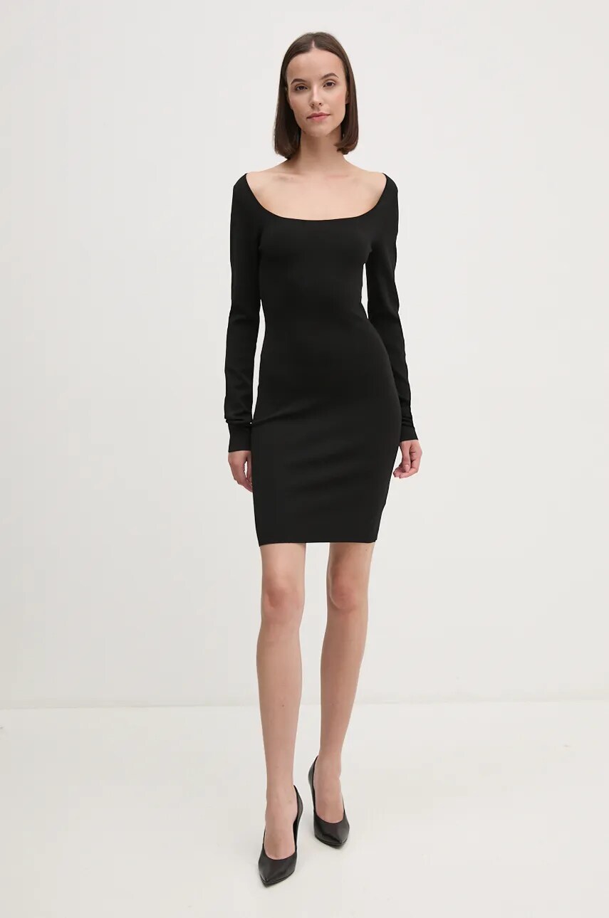 Сукня Calvin Klein Jeans колір чорний mini облягаюча J20J224158