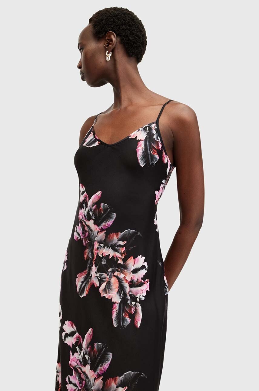 Сукня AllSaints BRYONY колір чорний maxi пряма W226DB