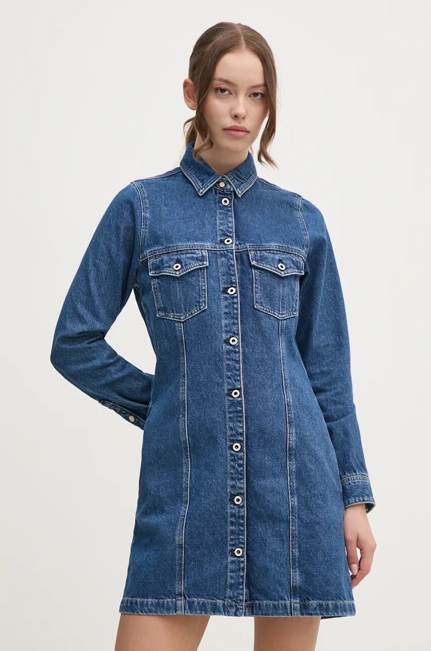 Джинсова сукня Red Bull Racing x Pepe Jeans Red Bull Racing x Pepe Jeans mini облягаюча RL950001R13