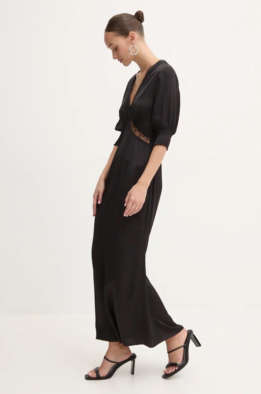 Сукня Never Fully Dressed May Dress колір чорний maxi розкльошена NFDDR1692