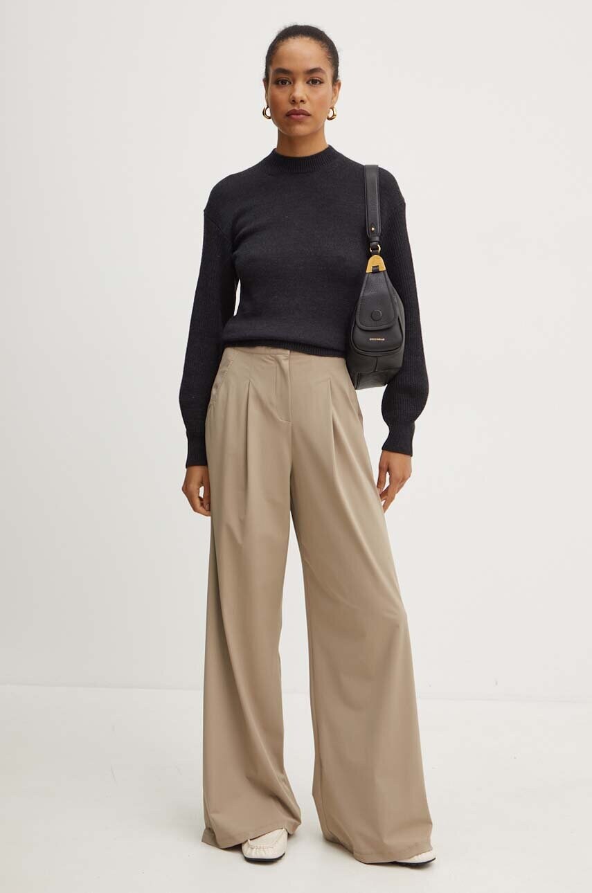 Вовняний светр Max Mara Leisure жіночий колір сірий легкий 2426366198600