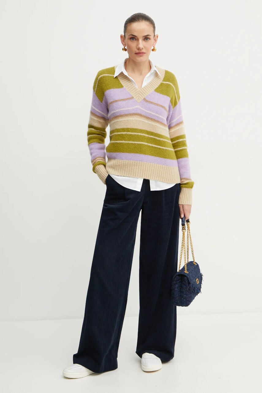 Светр з домішкою вовни Weekend Max Mara жіночий колір фіолетовий  2425366102600