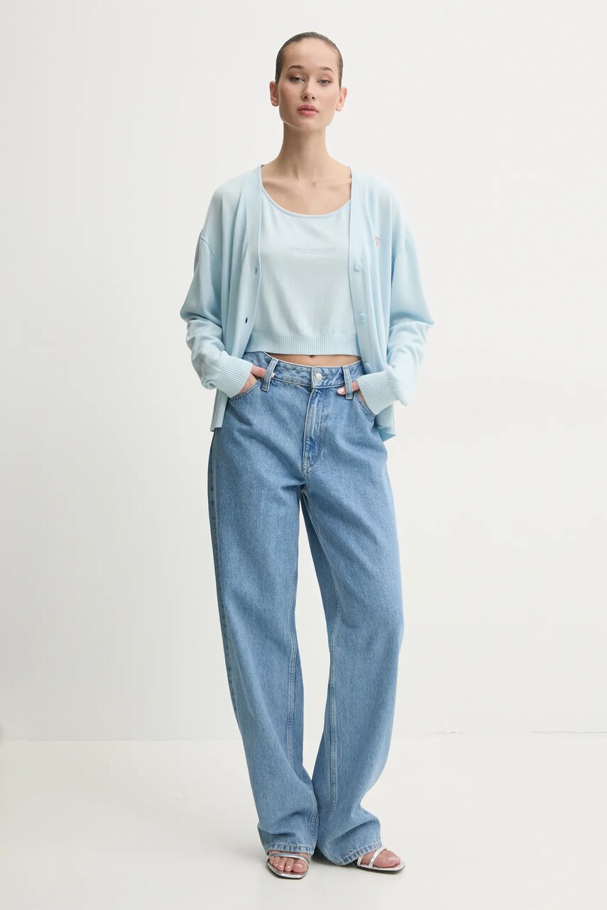 Кардиган з домішкою вовни Guess Jeans легкий W4BR16 Z3HO2
