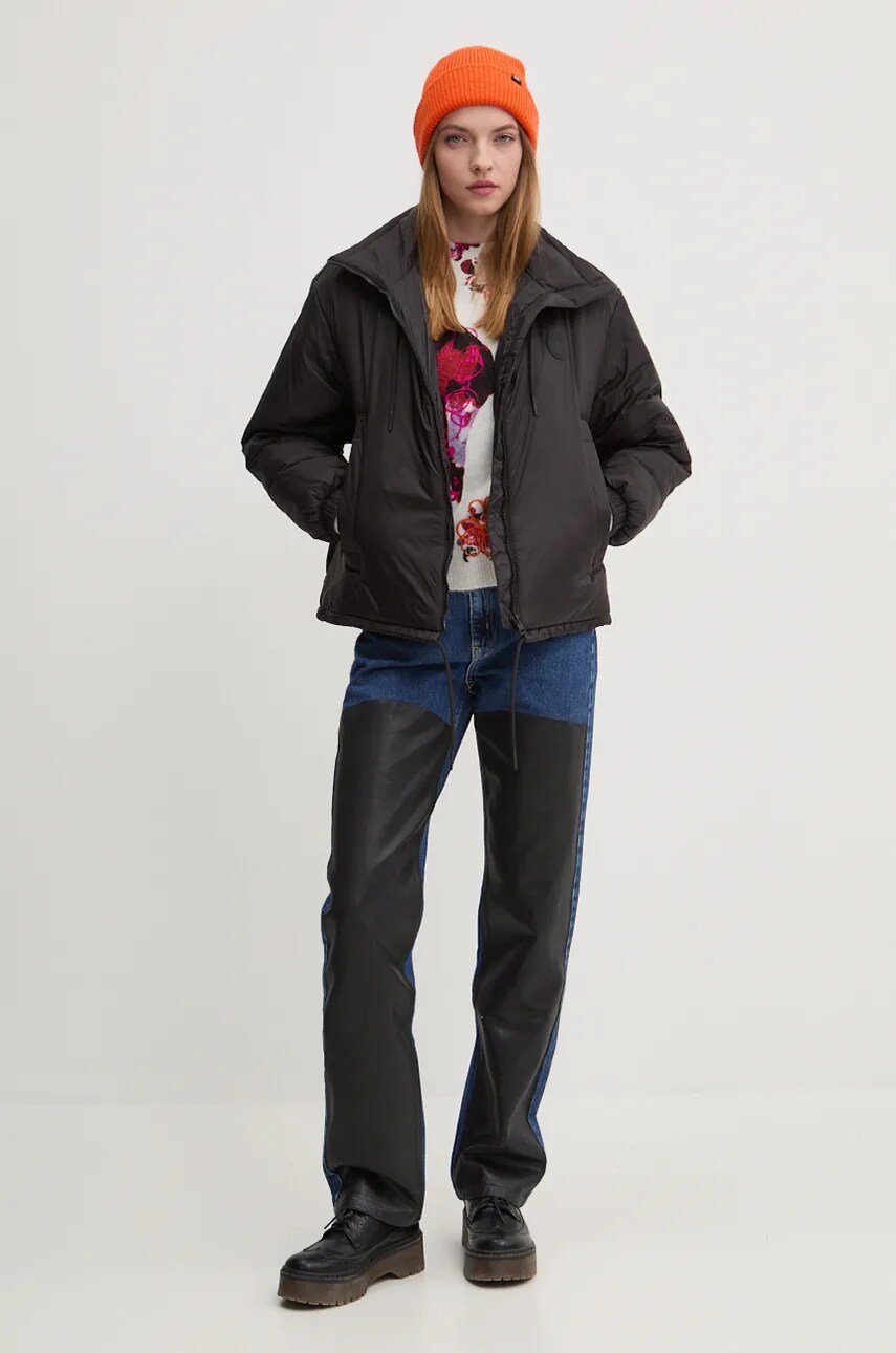 Светр Desigual MAXFLOWER SCRIBBL жіночий колір сірий  24WWJF53