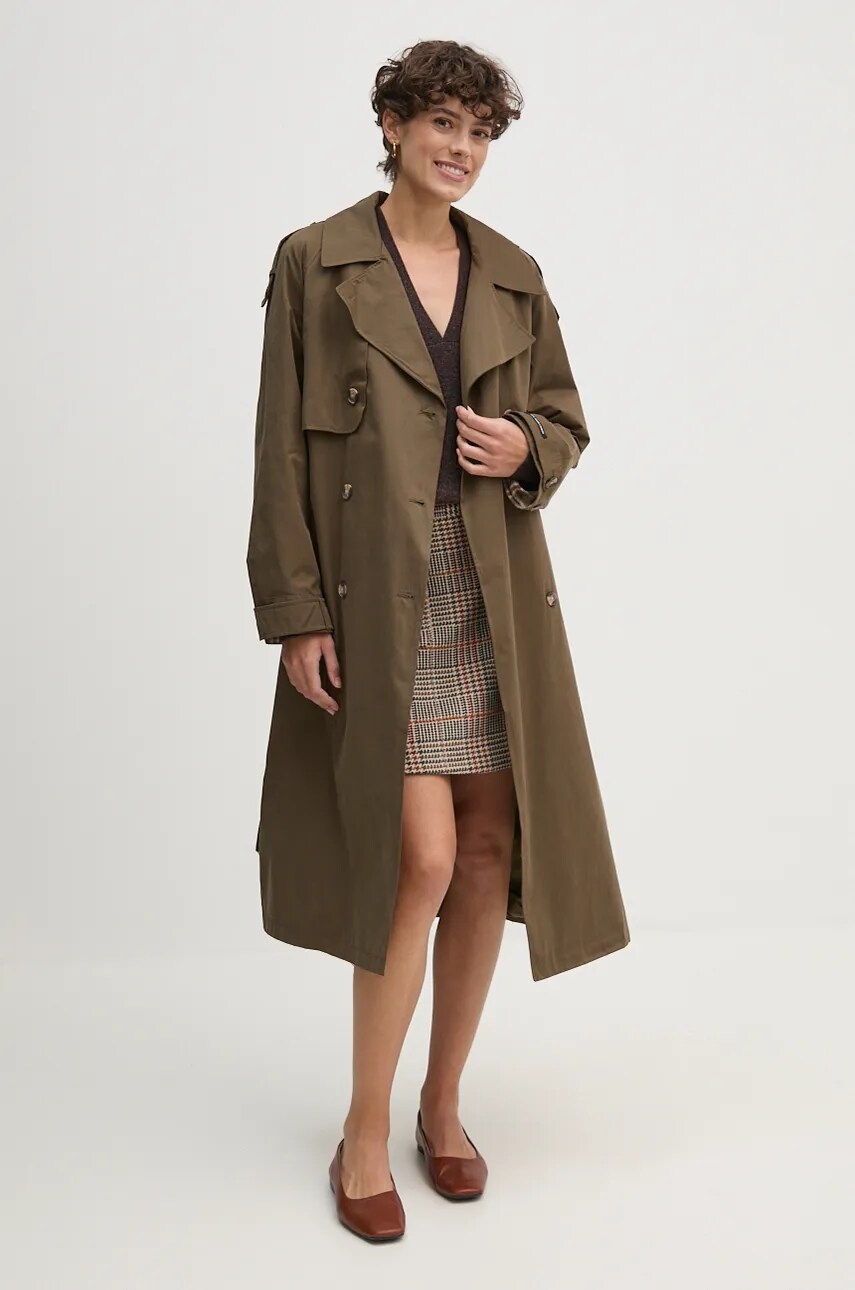 Вовняний светр Tommy Hilfiger жіночий колір коричневий легкий WW0WW43101