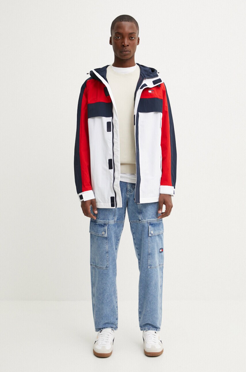 Бавовняна жилетка Tommy Jeans колір бежевий  DM0DM19194