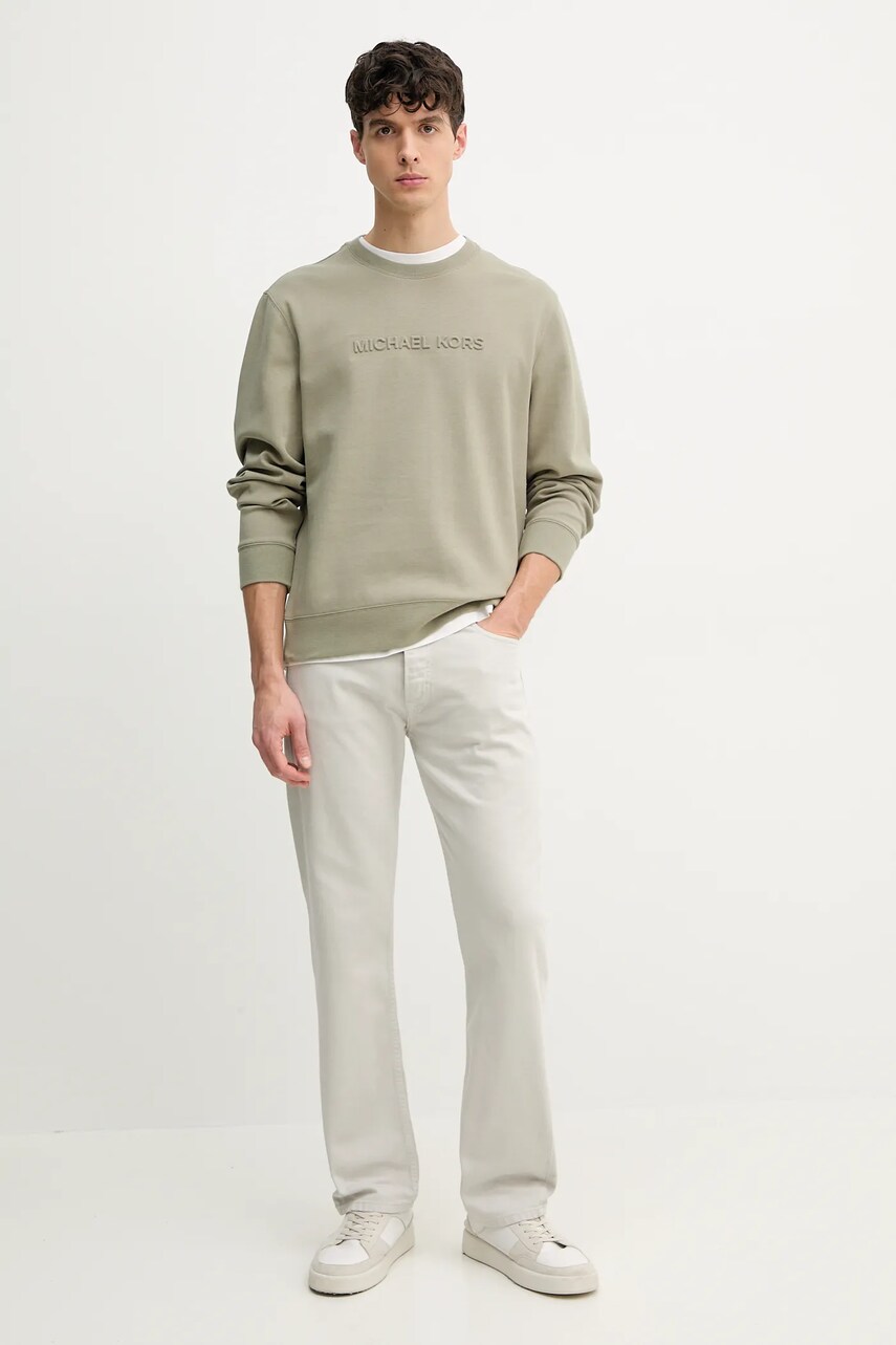 Кофта Michael Kors чоловіча колір чорний з аплікацією CF4528J5MF