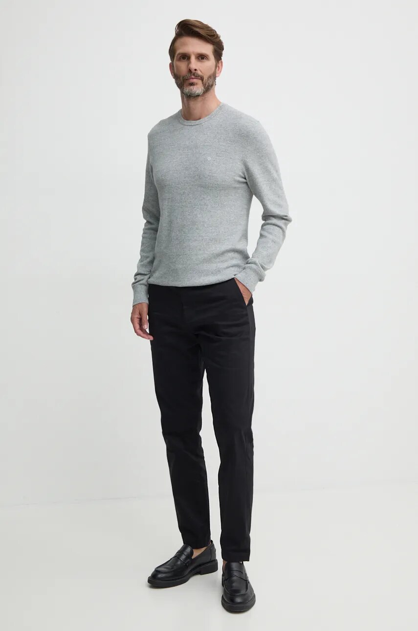 Светр Calvin Klein чоловічий колір сірий легкий K10K113410