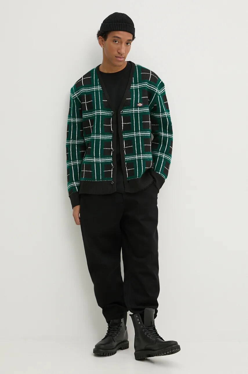 Джемпер Dickies STEVENSVILLE чоловічий колір зелений DK0A863P