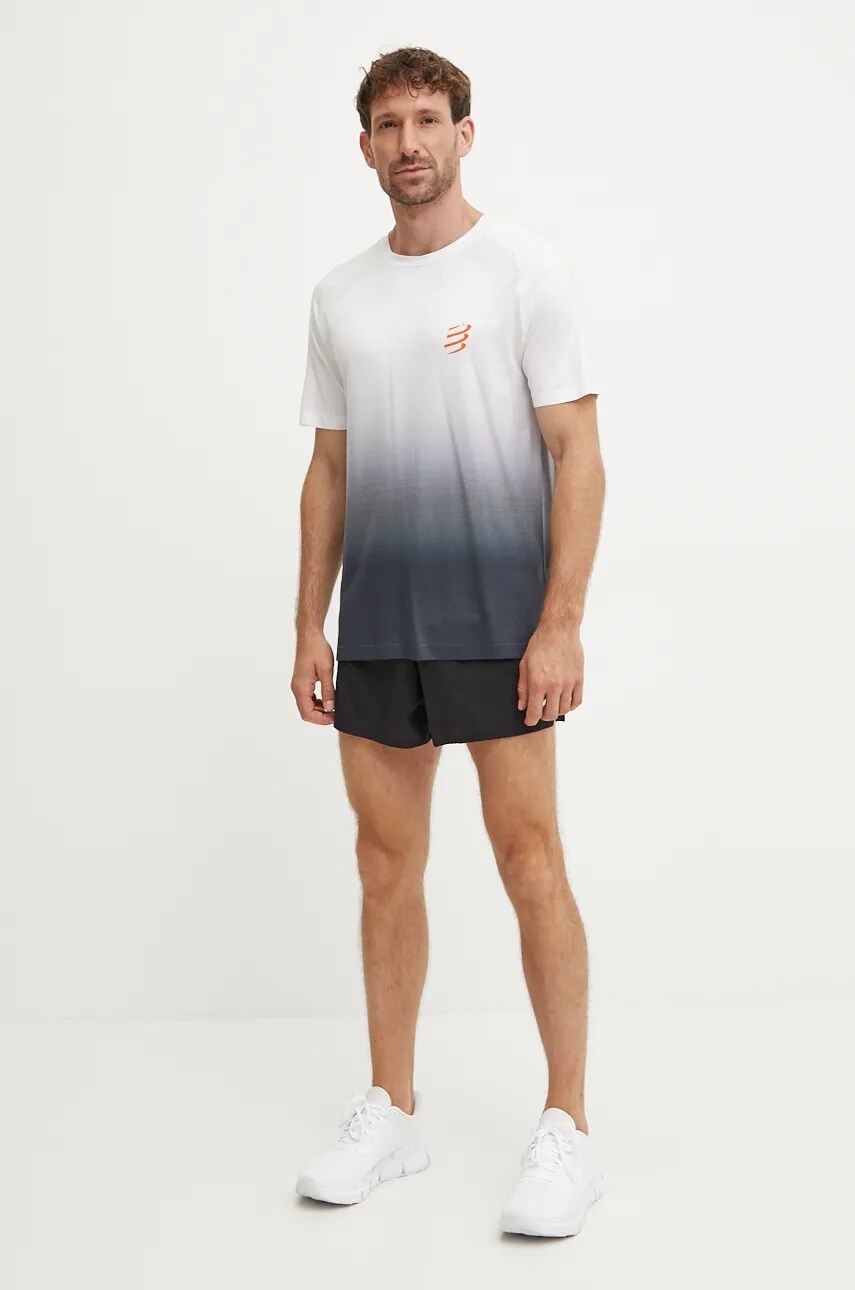 Шорти для бігу Compressport Racing Split колір чорний ASHM3759