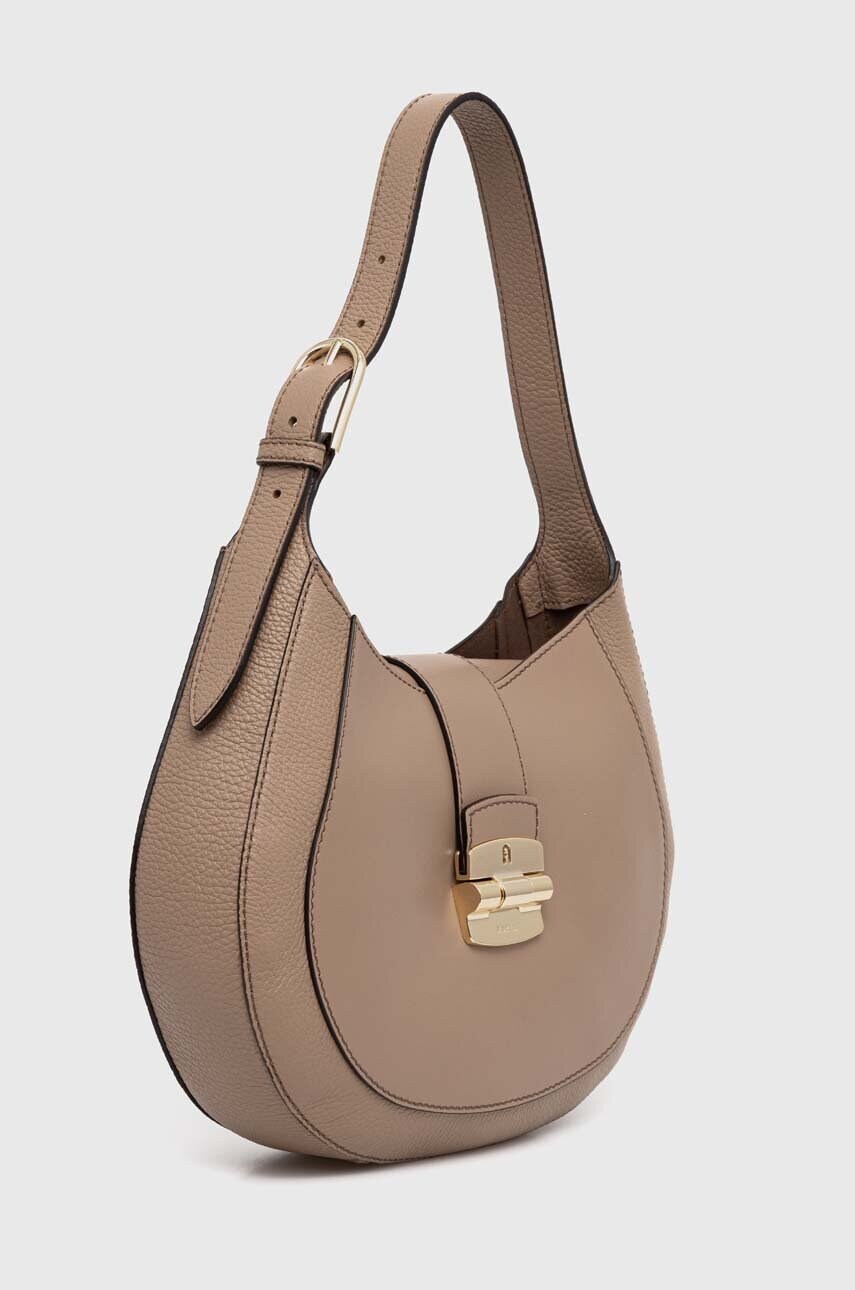 Шкіряна сумочка Furla колір бежевий WB01230 BX0053 1257S