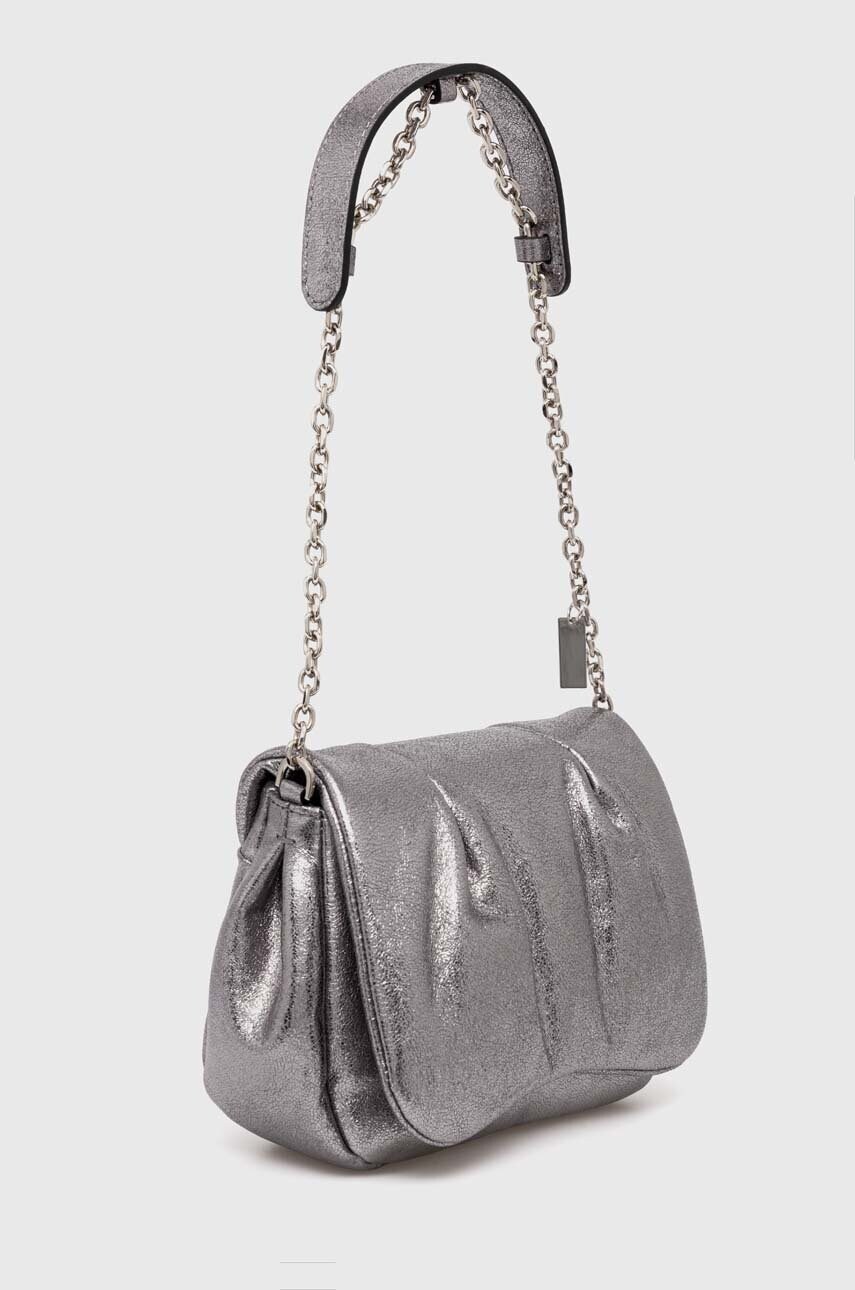 Шкіряна сумочка Gianni Chiarini GLENDA колір срібний BS 10996 PRT