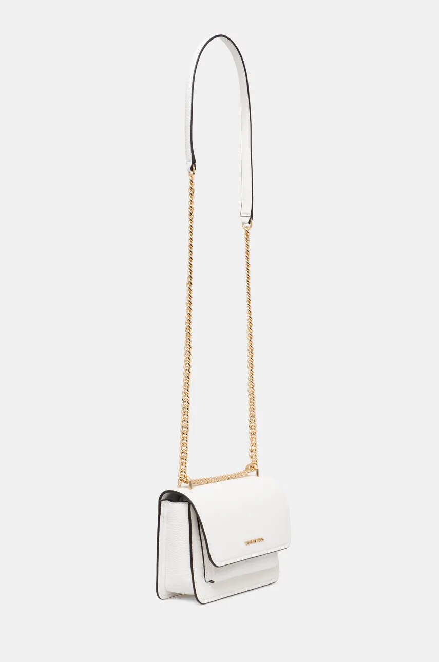 Шкіряна сумочка MICHAEL Michael Kors колір білий 32T4GC7C1T