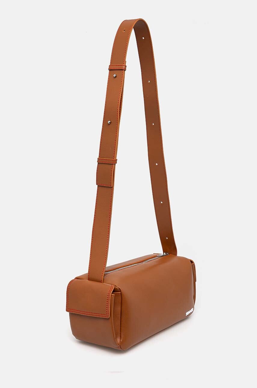 Шкіряна сумочка Sunnei колір коричневий MACCWBAG002