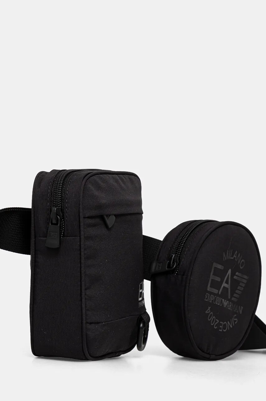 Сумка на пояс EA7 Emporio Armani колір чорний AF11936.7W000013