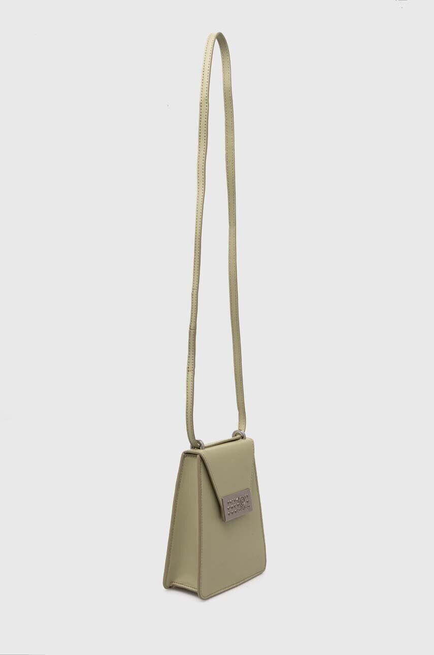 Шкіряна сумочка MM6 Maison Margiela колір зелений SB5WG0018
