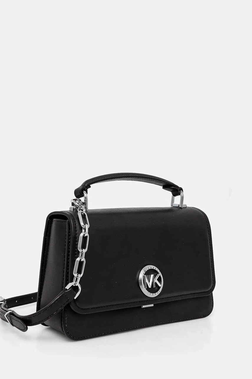 Шкіряна сумочка MICHAEL Michael Kors колір чорний 30T4SD8S6L