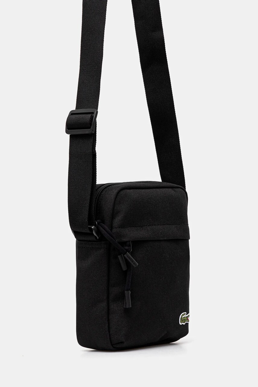 Сумка Lacoste колір чорний NU4788NE